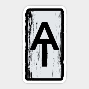 Appalachian Trail White Paint AT Trail Marker design Sticker